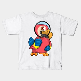 Parrot with Magnifying glass Kids T-Shirt